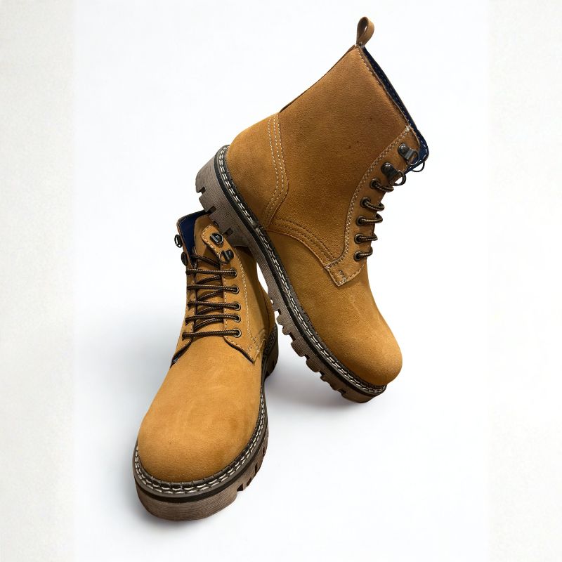 Men’s Classic Honey Suede High-Ankle Boots - Image 5