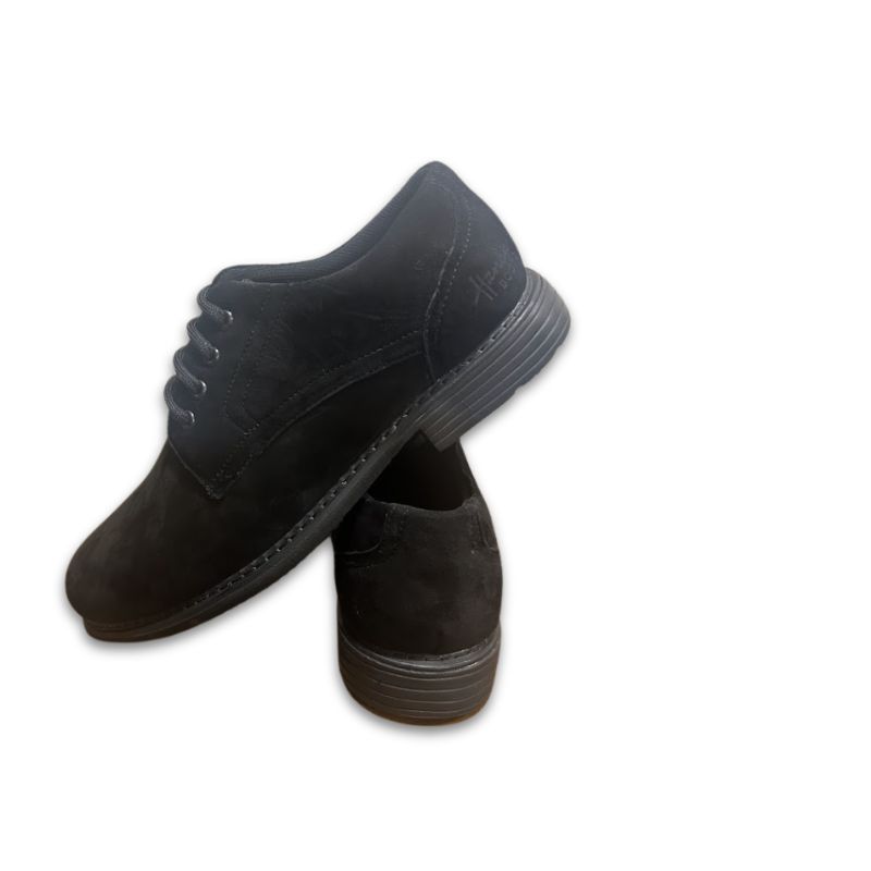 Men’s Black Suede Derby Shoes - Image 4