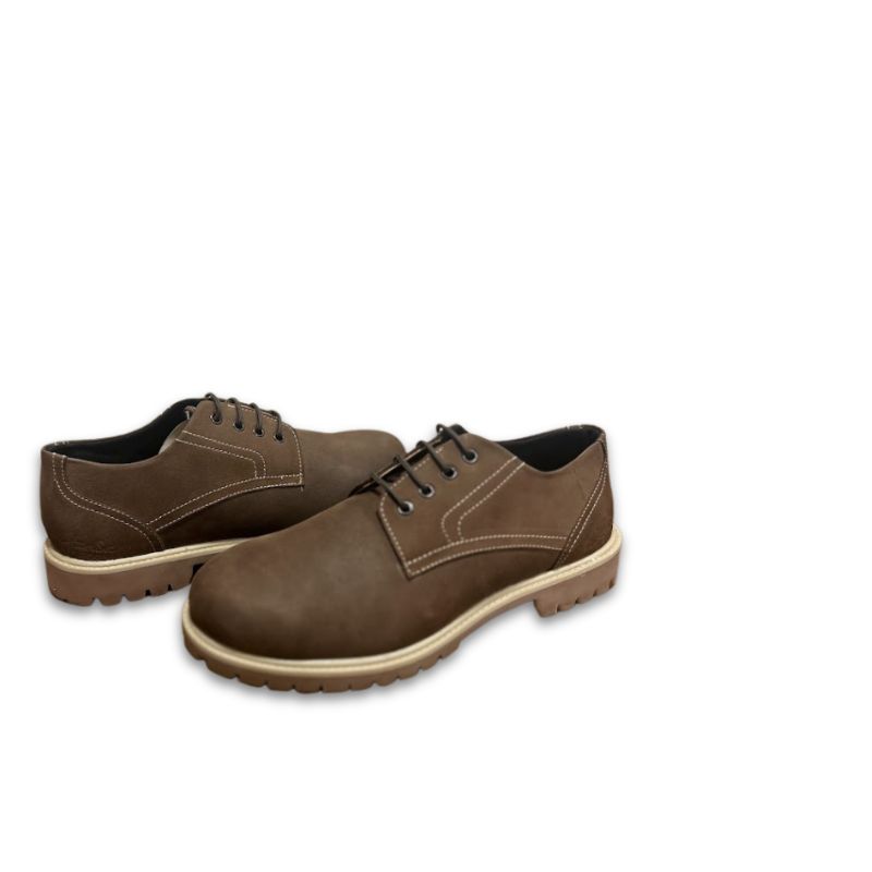 Men’s Brown Suede Derby Shoes - Image 5