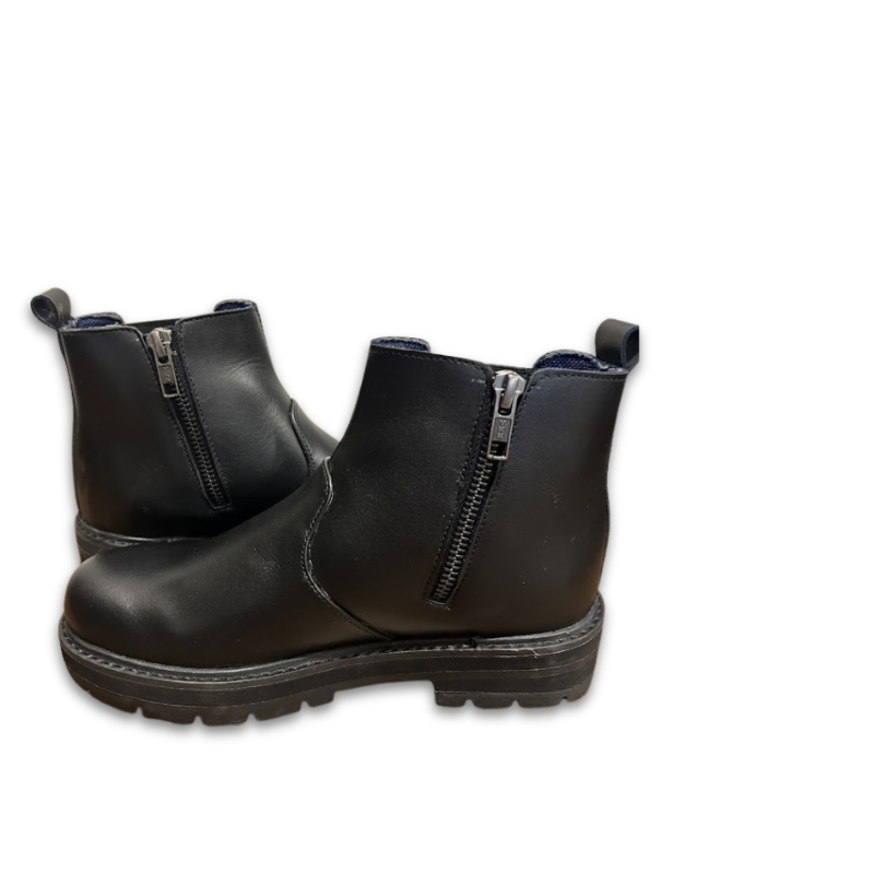 Kid’s Black Chelsea Ankle Boots with Side Zipper - Image 5