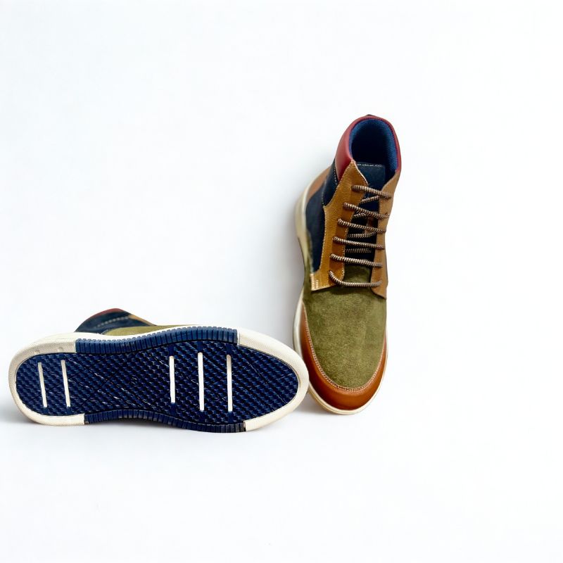 Men’s Multi-Tone High-Top Sneakers - Image 5
