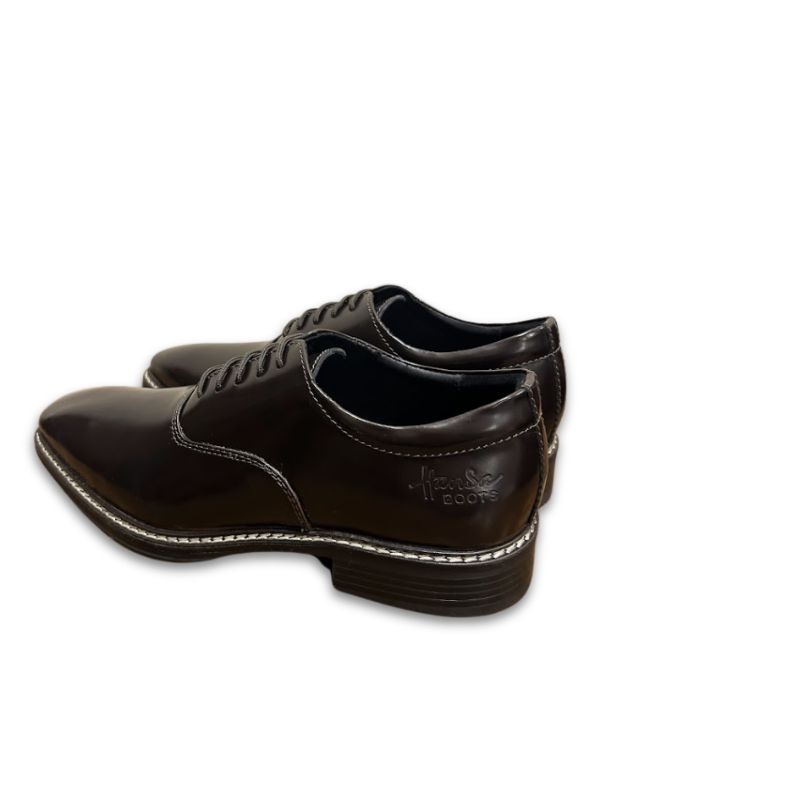 Premium Handcrafted Dark Brown Leather Oxford Shoes for Men - Image 5