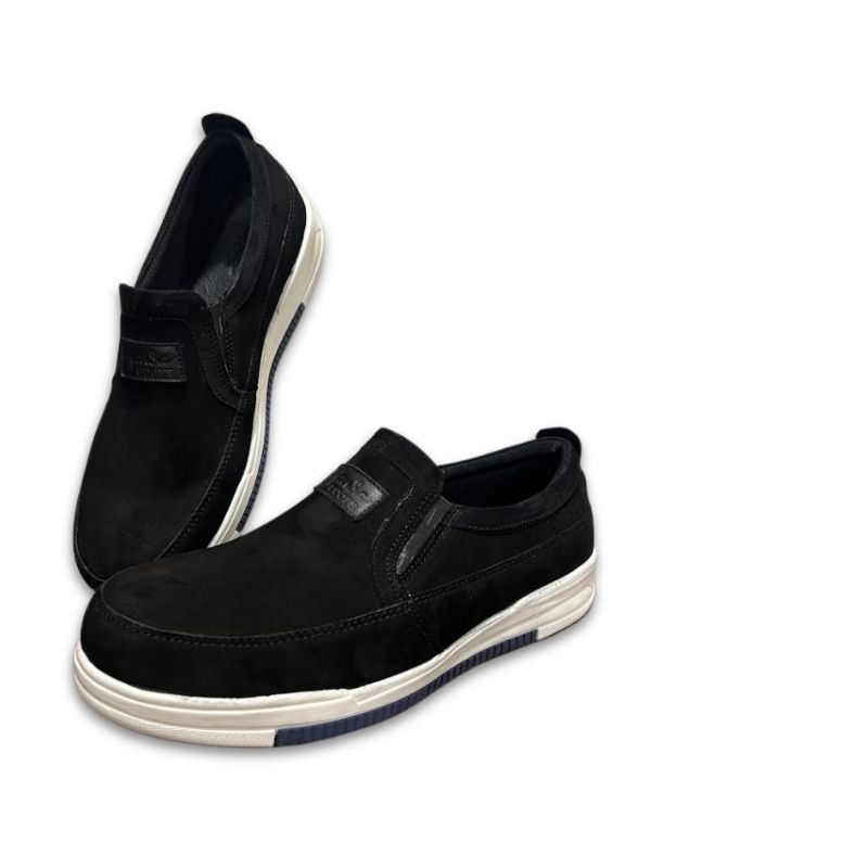 Men’s Black Slip-On Casual Shoes - Image 5