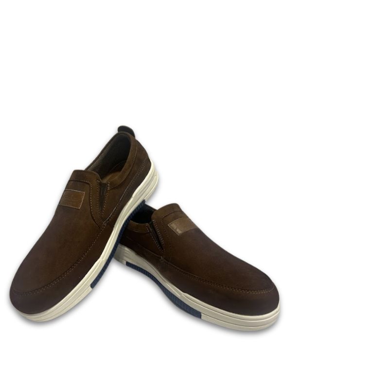 Men’s Brown Suede Slip-On Casual Shoes - Image 3