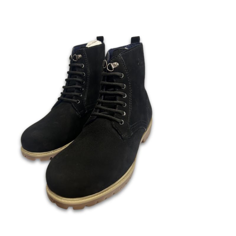 Men’s Black Leather Lace-Up Work Boots - Image 3