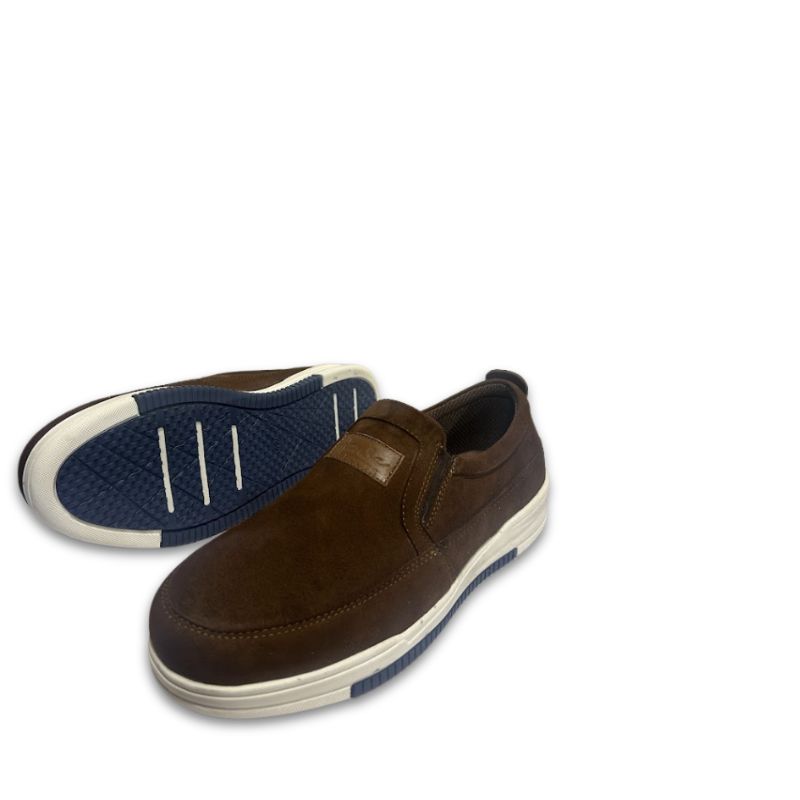 Men’s Brown Suede Slip-On Casual Shoes - Image 4