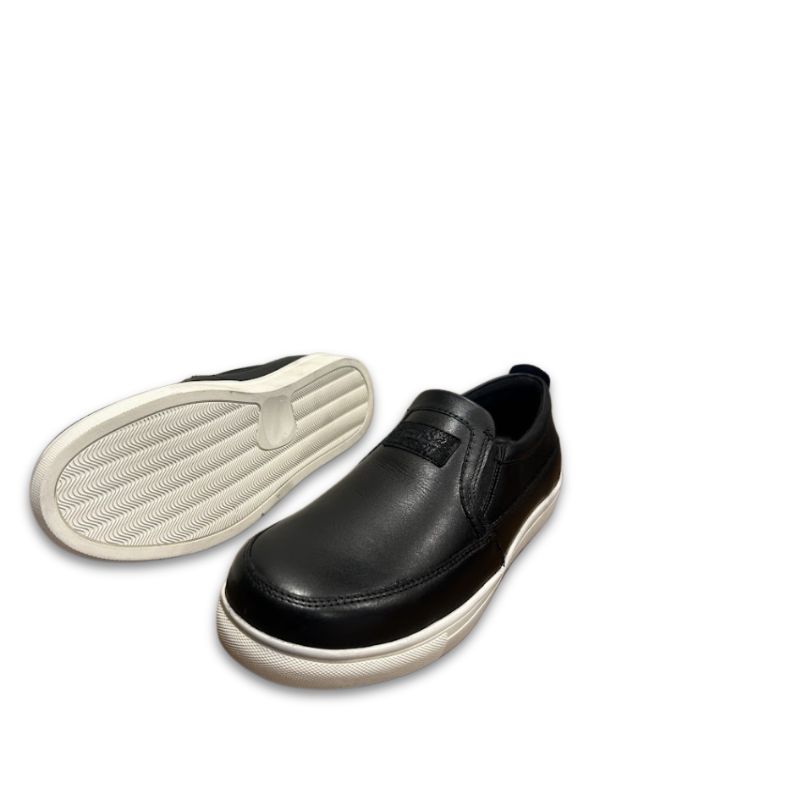 Men’s Black Leather Slip-On Casual Shoes - Image 5