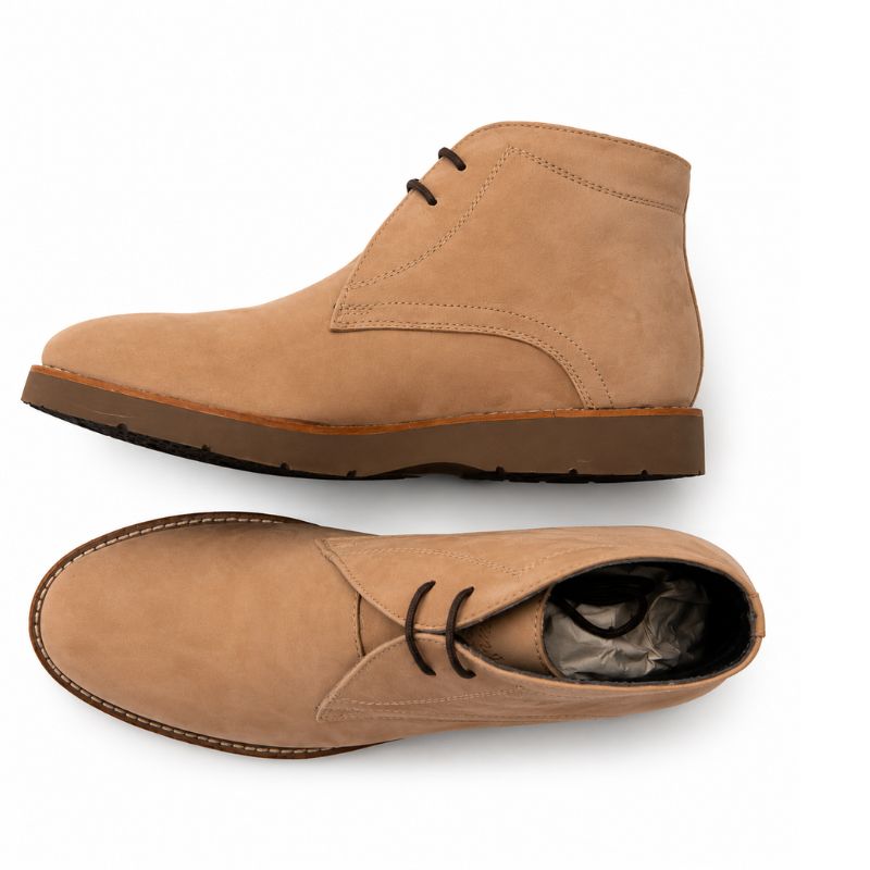 Men's Genuine Leather Desert Boots - Image 5