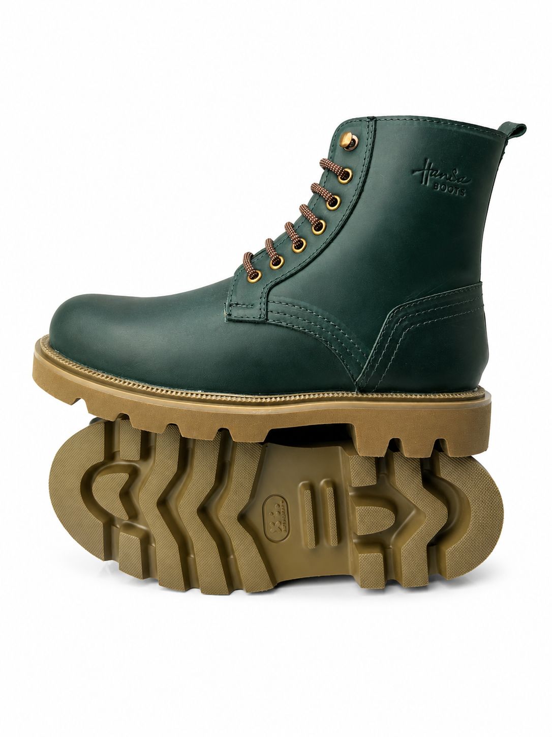 Hansa Boots Men's Genuine Leather Lace-Up High Ankle Boots - Image 3