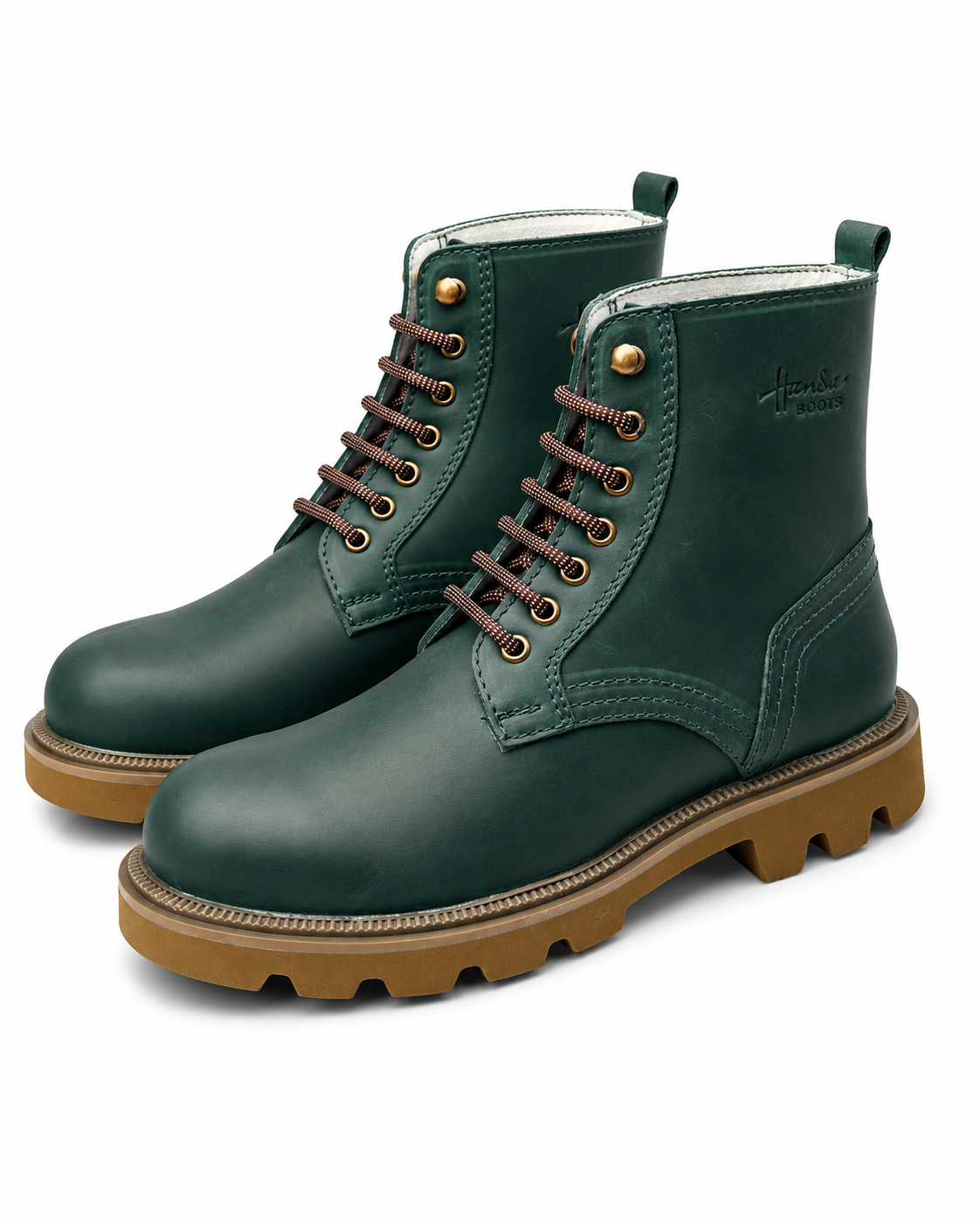 Hansa Boots Men's Genuine Leather Lace-Up High Ankle Boots - Image 5